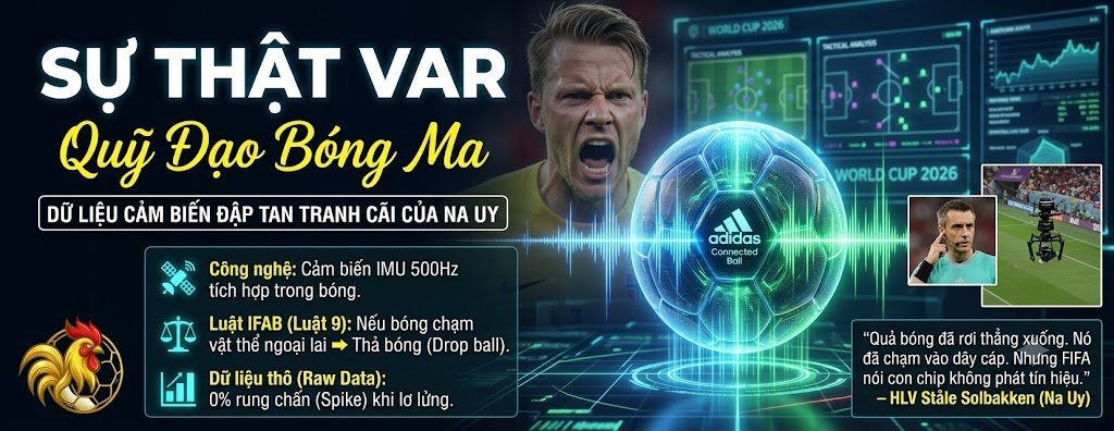 Đồ họa phân tích dữ liệu cảm biến VAR và quả bóng adidas Connected Ball trong bàn thắng gây tranh cãi của tuyển Anh trước Na Uy